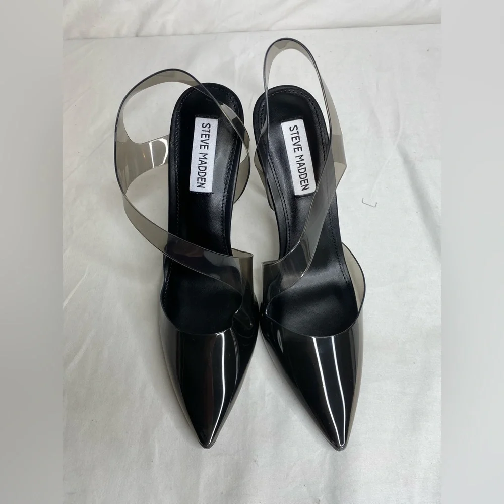Steve Madden Women's Vienne Black Heeled Sandal New With Box - Picture 7 of 11